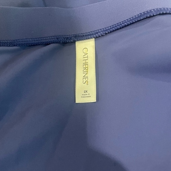 Catherine’s NWOT ruched swim bottoms. A beautiful shade of blue. Size 2X - Picture 5 of 5